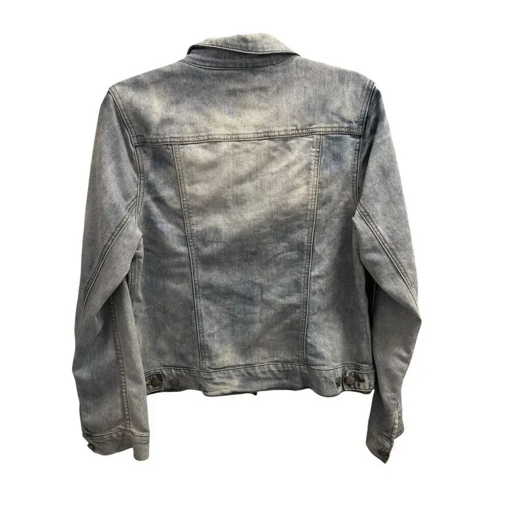 Royalty For Me distressed Jean jacket size large